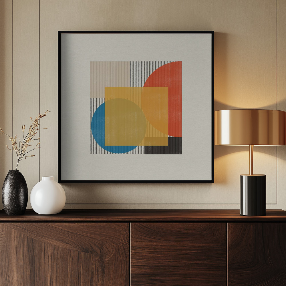 Canvas print - Geometric Harmony by the entrance