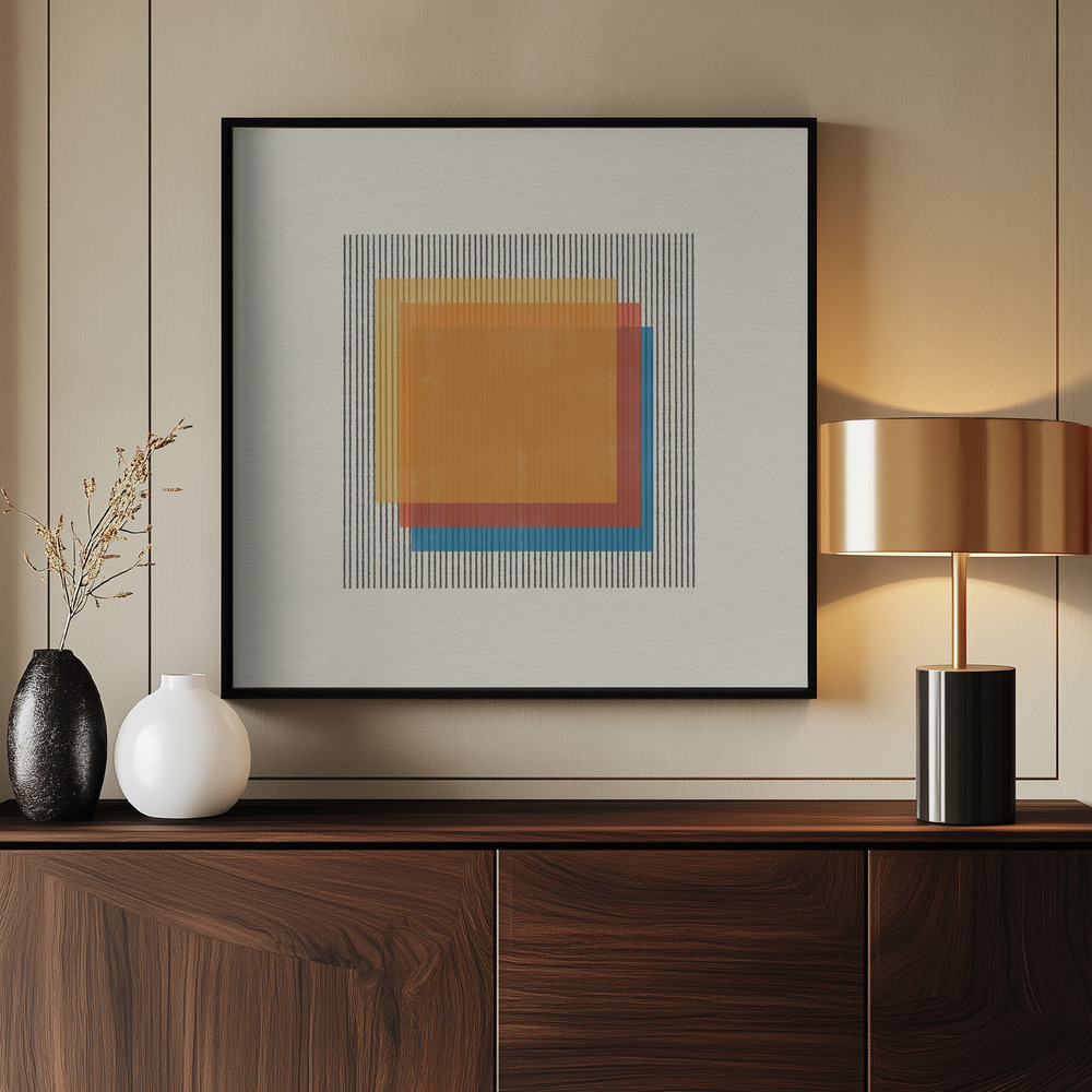 Canvas print - Colorful Illusions by the entrance