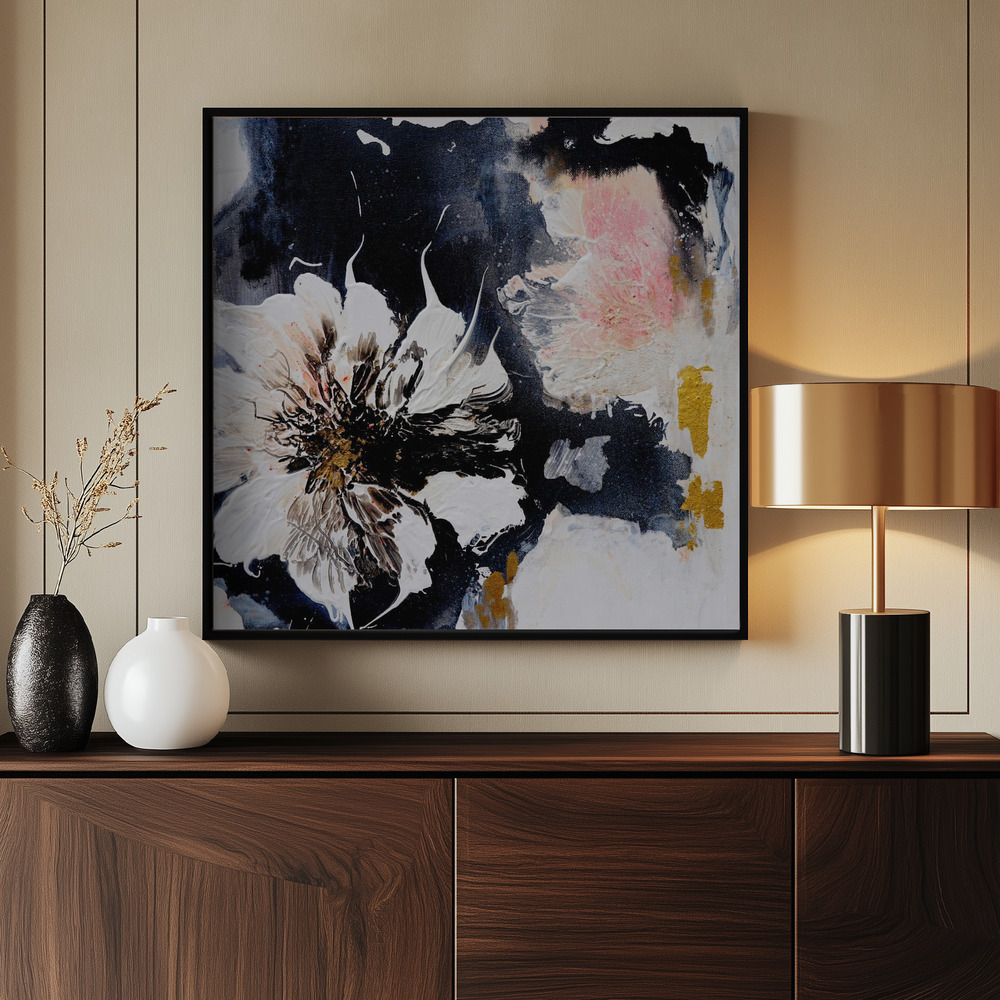 Canvas print - Abstract Bloom by the entrance
