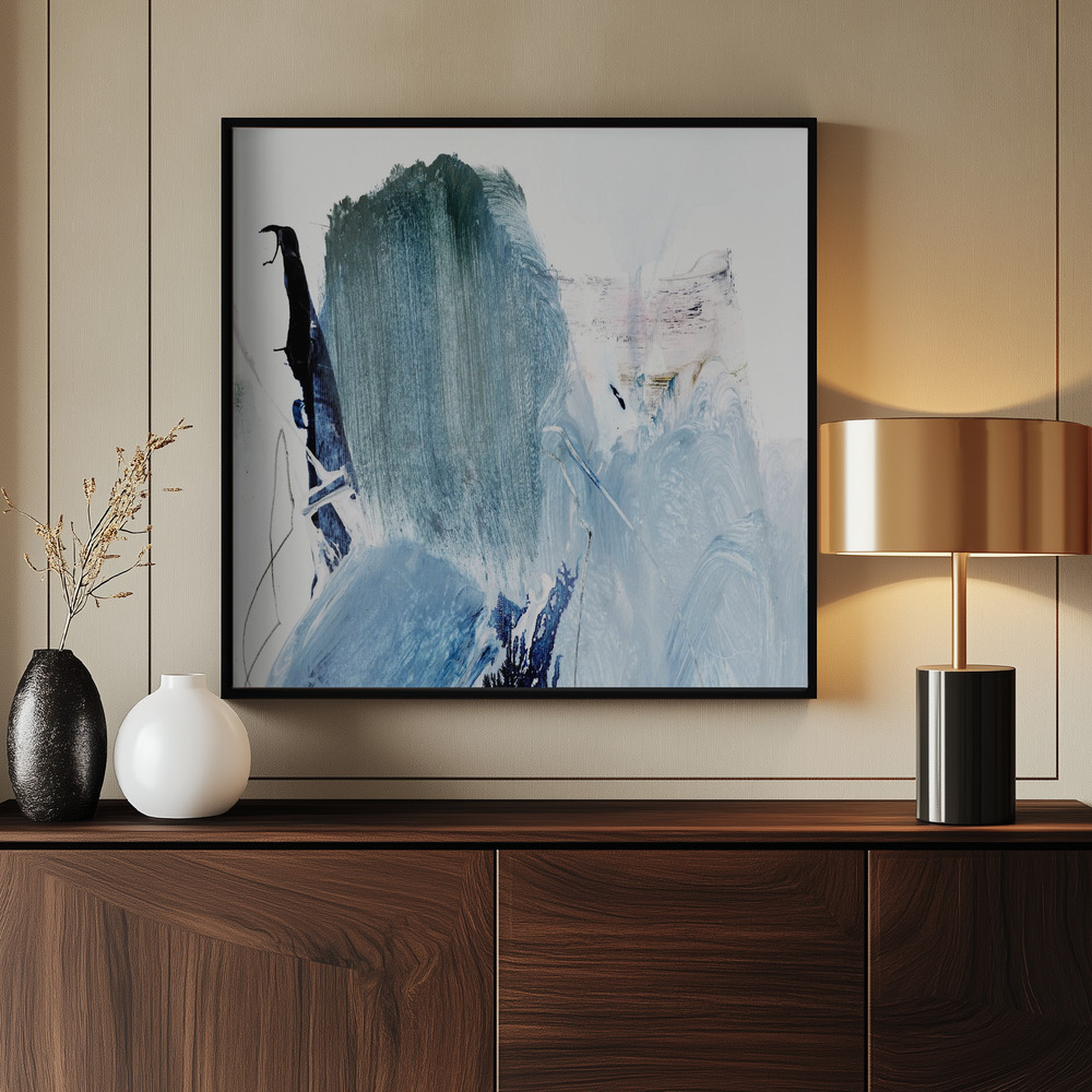 Canvas print - Blues by the entrance