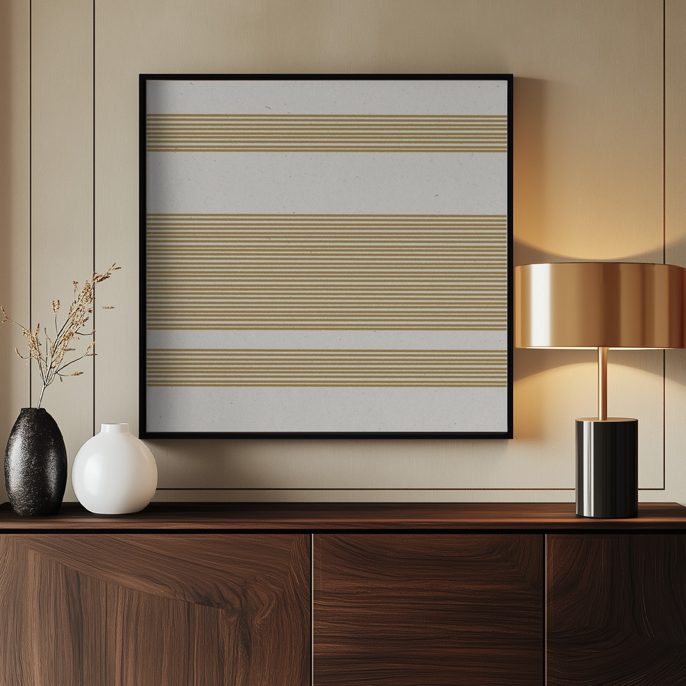 Canvas print - Harmony in Lines by the entrance