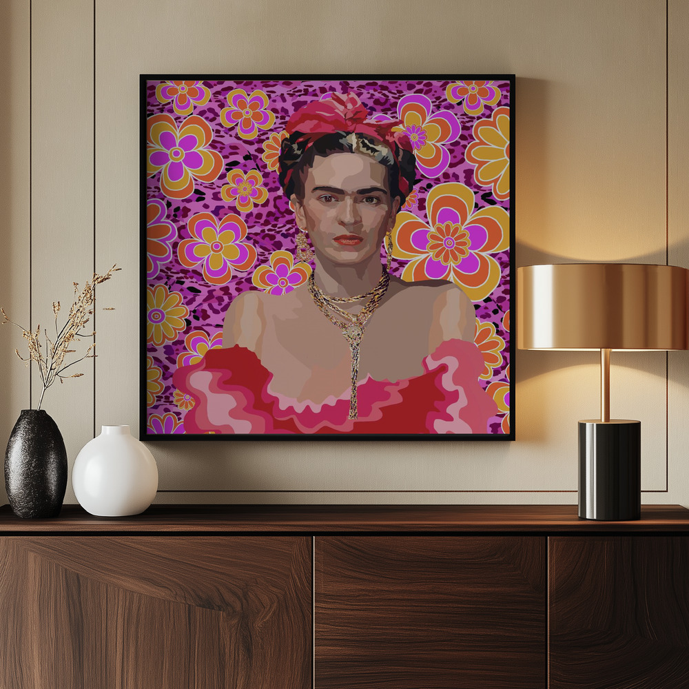 Canvas print - Frida the Queen by the entrance