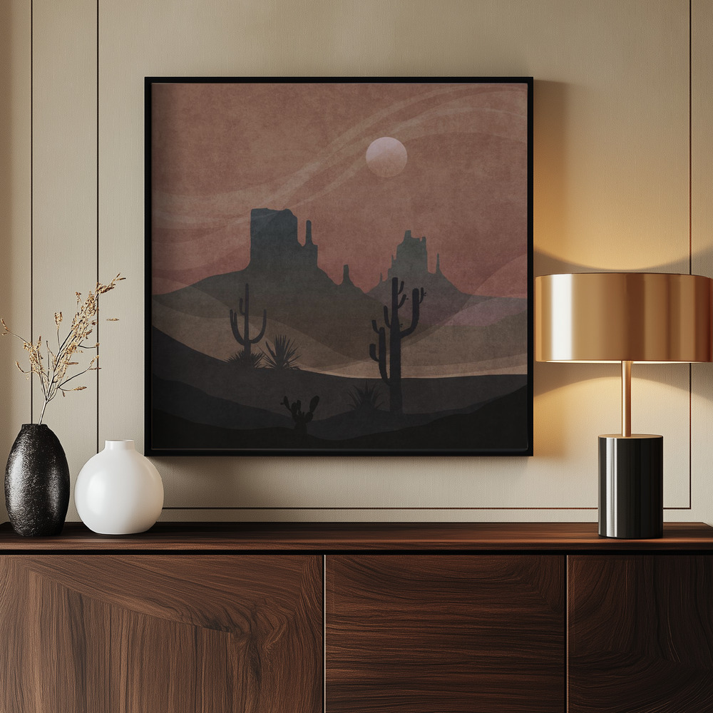 Canvas print - Desert Twilight by the entrance