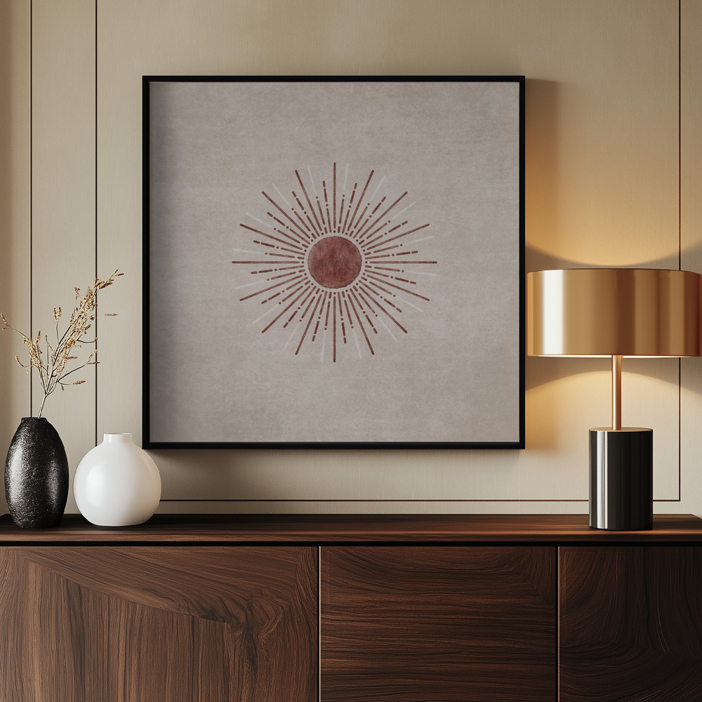Canvas print - Radiant Sunburst by the entrance