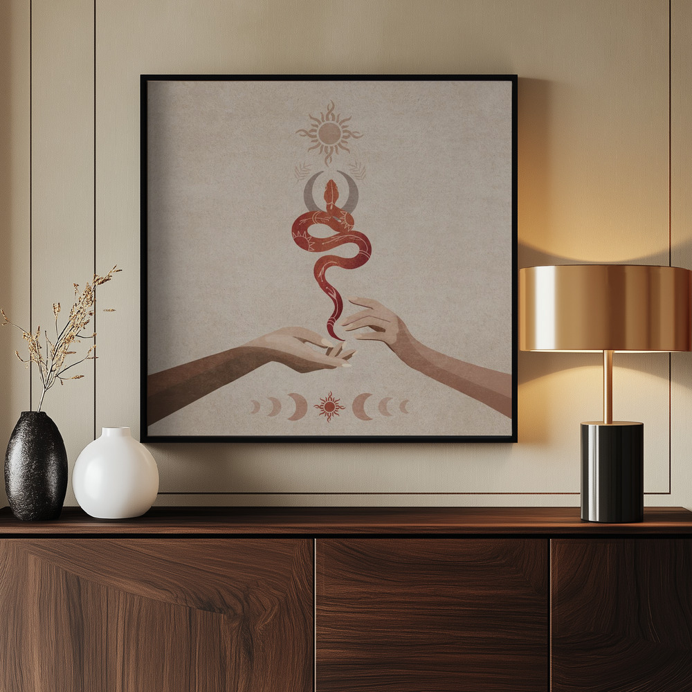Canvas print - Serpent Harmony by the entrance
