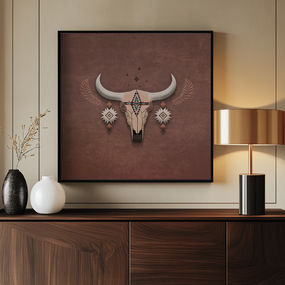 Canvas print - Desert Spirit Skull by the entrance
