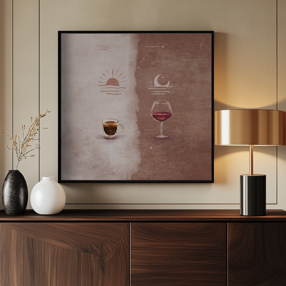 Canvas print - Day to Night Sip by the entrance