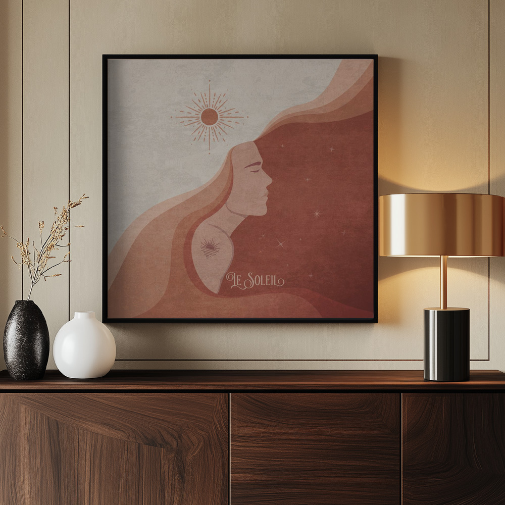 Canvas print - Radiant Dreams by the entrance