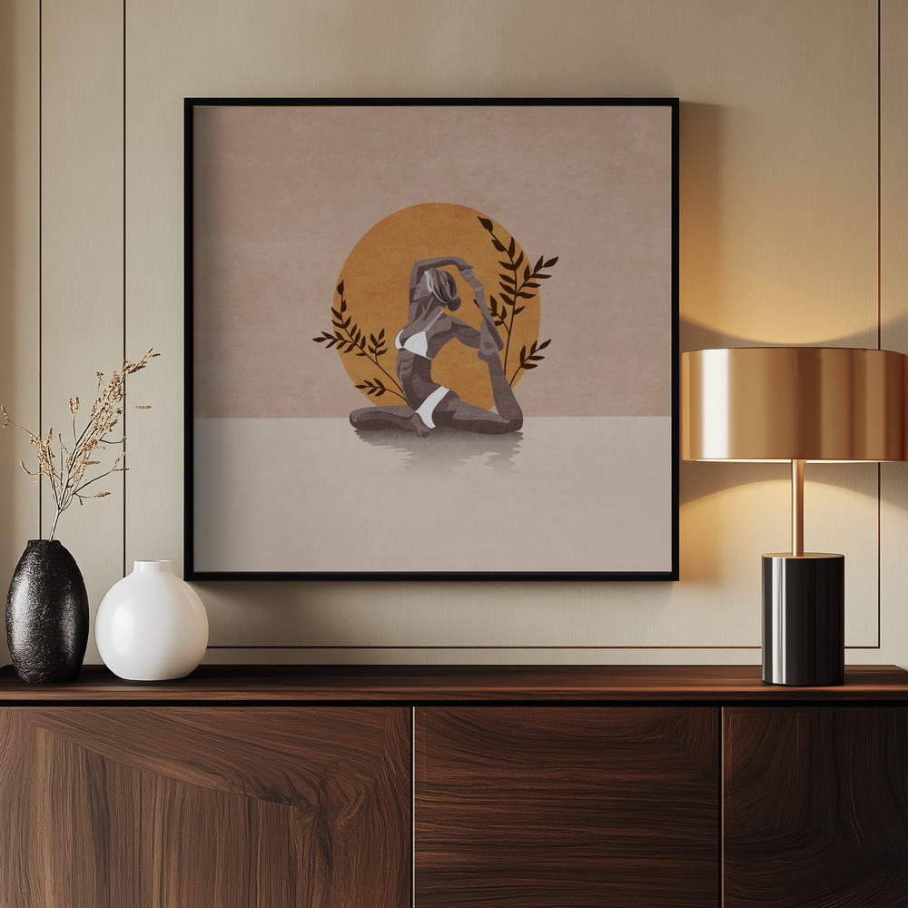 Canvas print - Yoga Serenity by the entrance