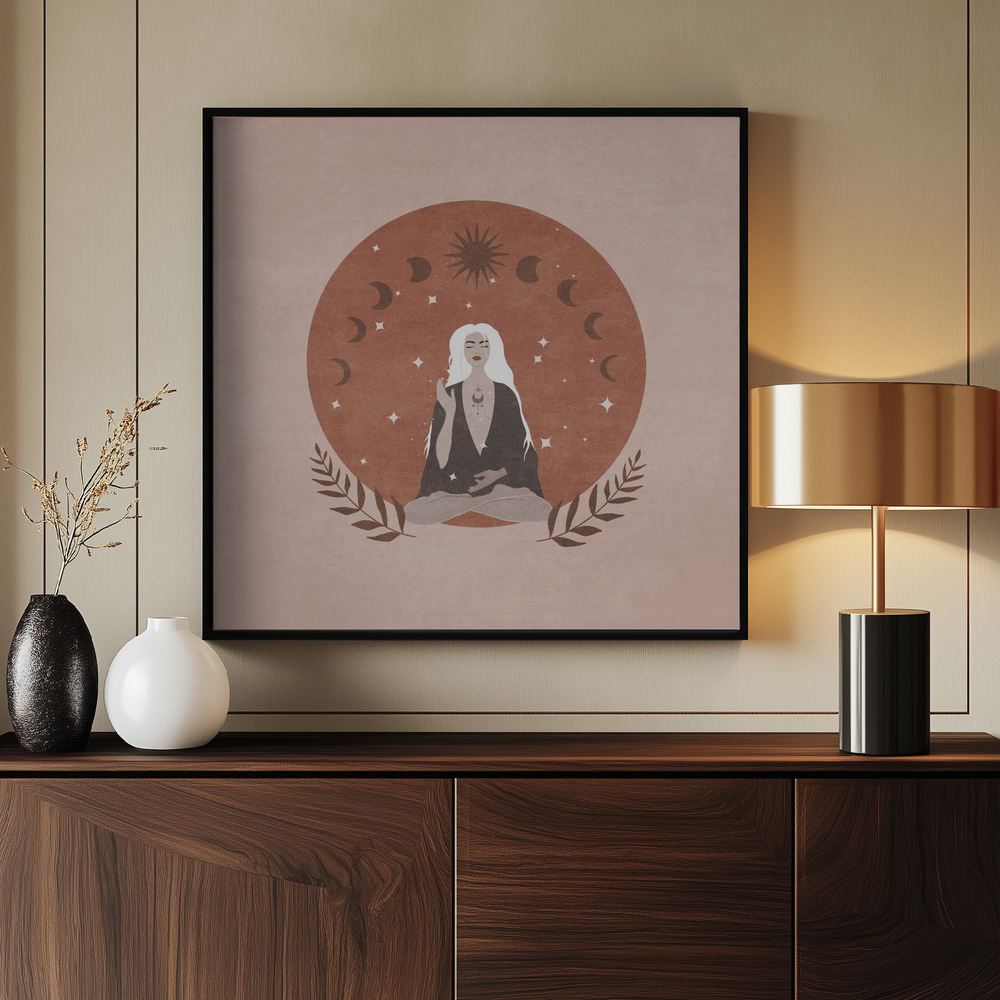Canvas print - Lunar Serenity by the entrance