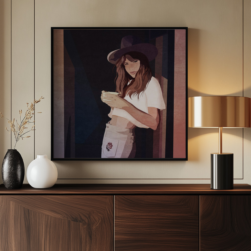 Stampe su tela - Morning Coffee Charm vicino all'ingresso