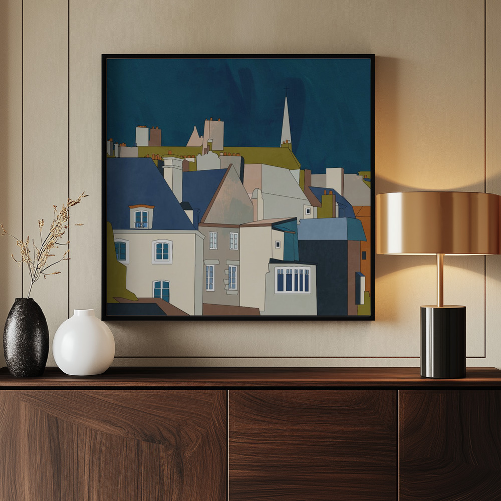 Canvas print - Saint Malo Kopie by the entrance