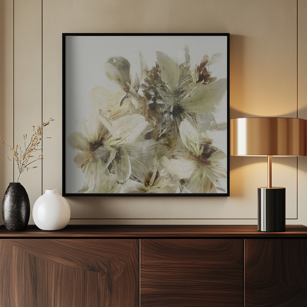 Canvas print - Hill Flowers by the entrance