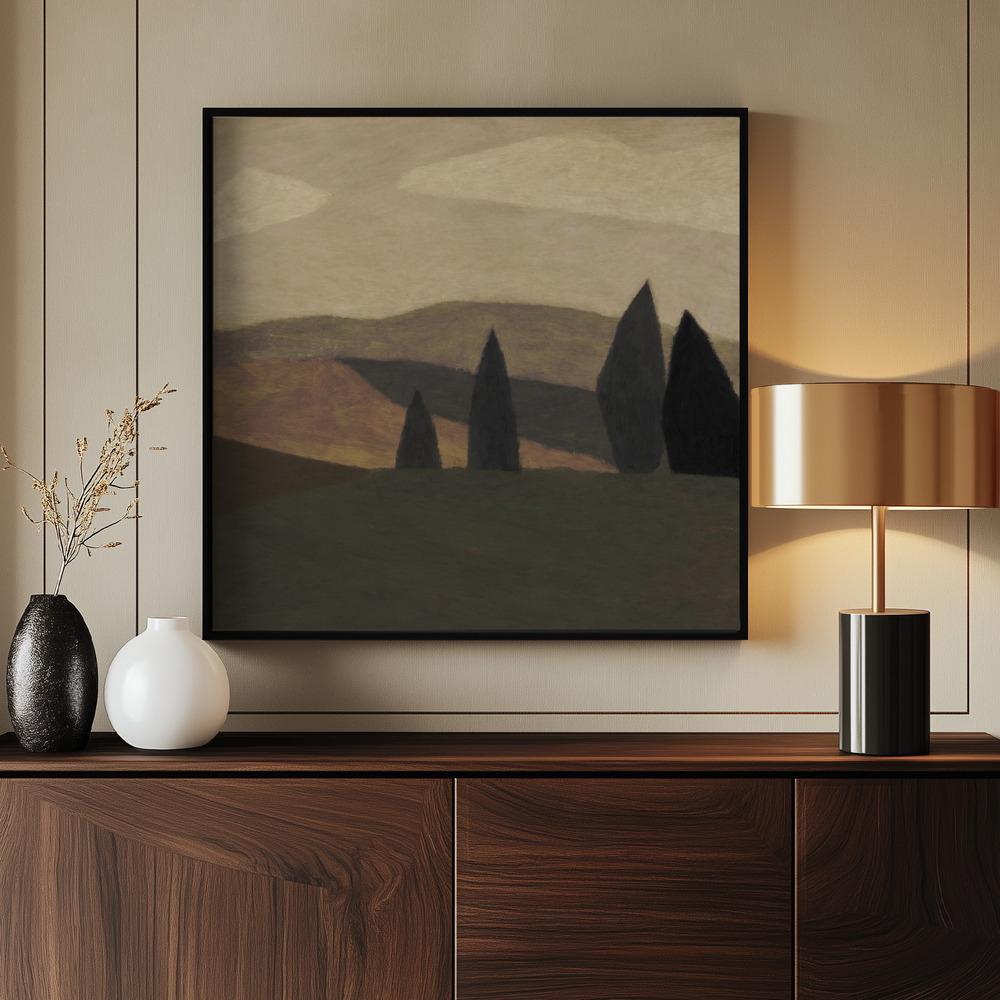 Canvas print - Paysage 2 by the entrance