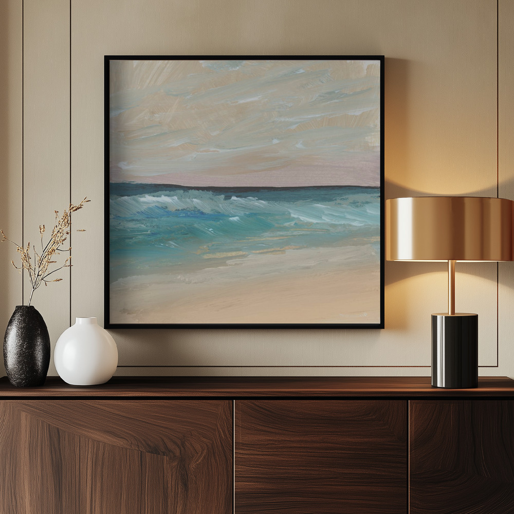Canvas print - Bay Waves by the entrance