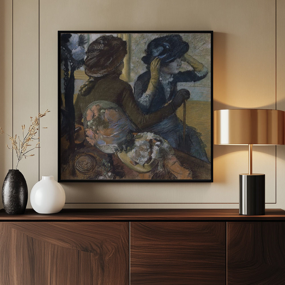 Canvas print - At the Milliner's by the entrance