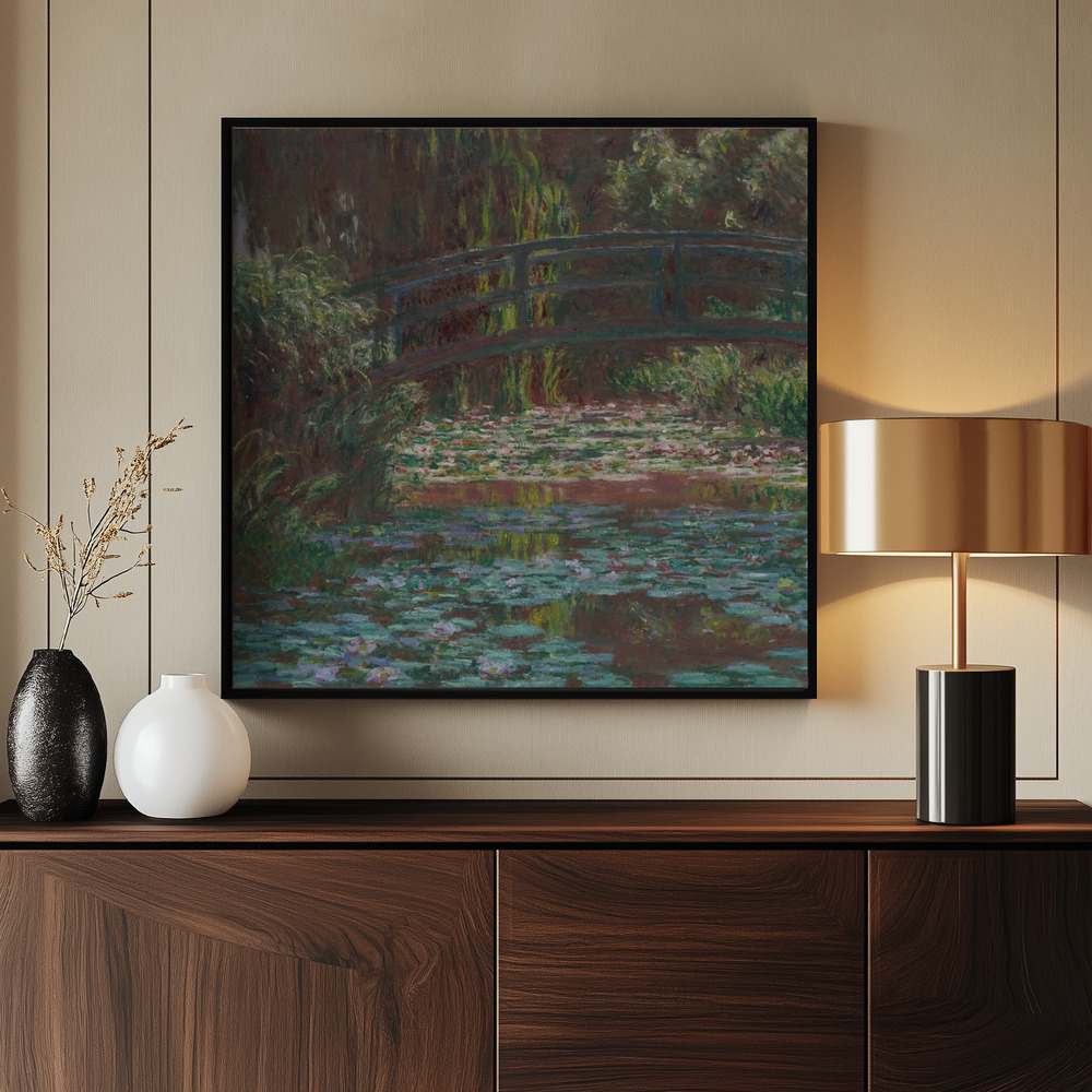 Canvas schilderi - Water Lily Pond bij de ingang