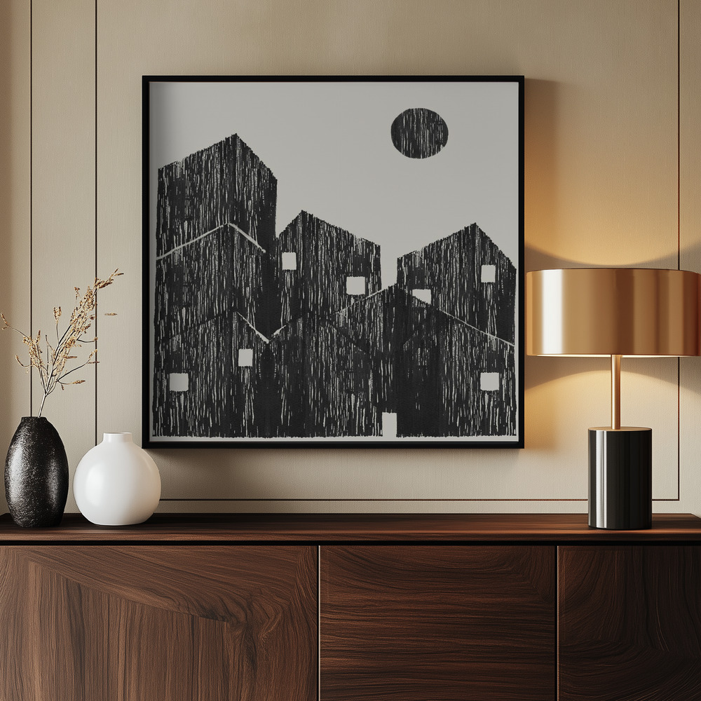Canvas print - 18 Goodnight Moon by the entrance