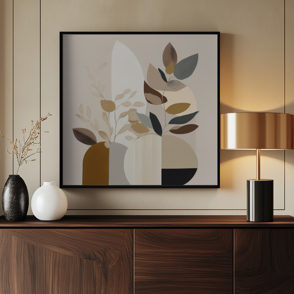 Canvas print - Beauty In Beige Fauna by the entrance