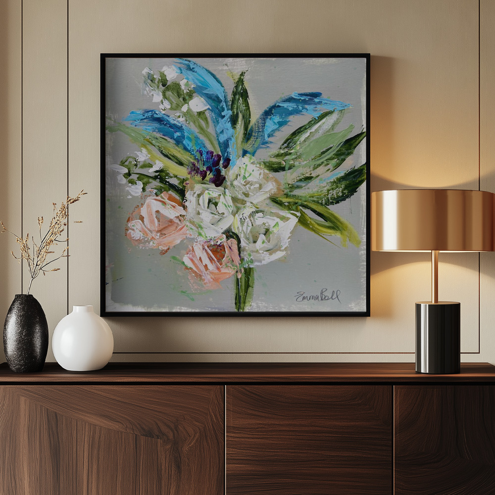 Leinwandbild - Petals in Motion am Eingang