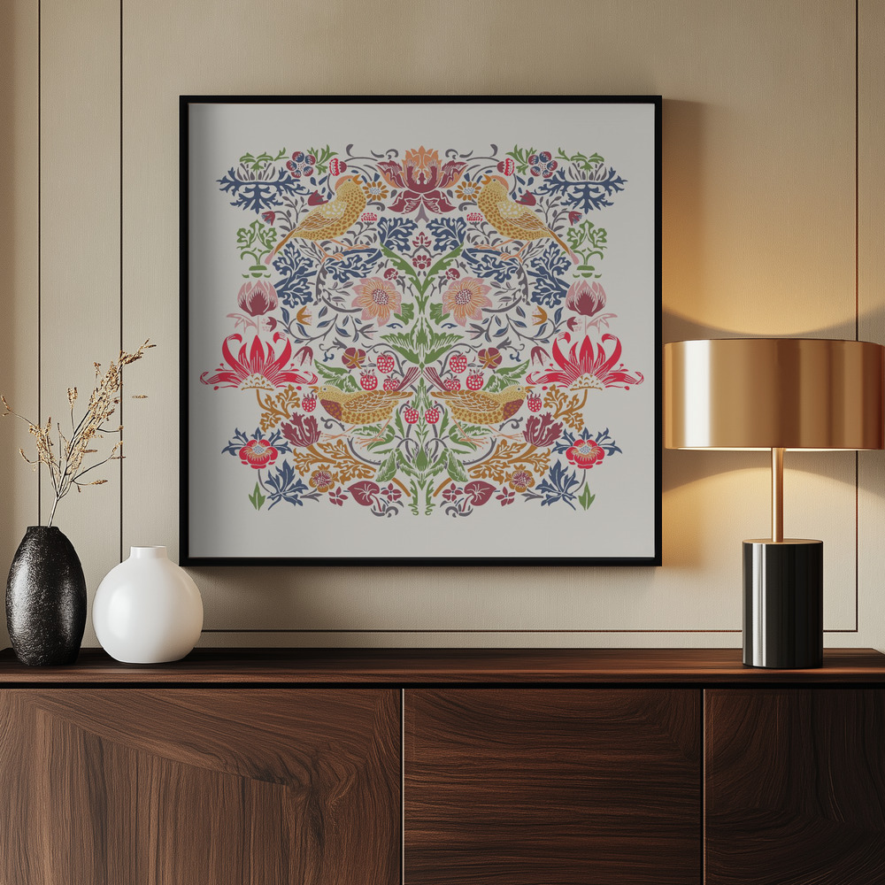 Canvas print - Floral Harmony by the entrance