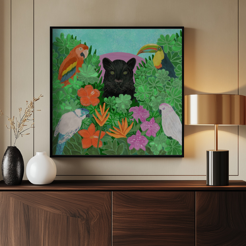 Canvas print - Jungle Harmony by the entrance