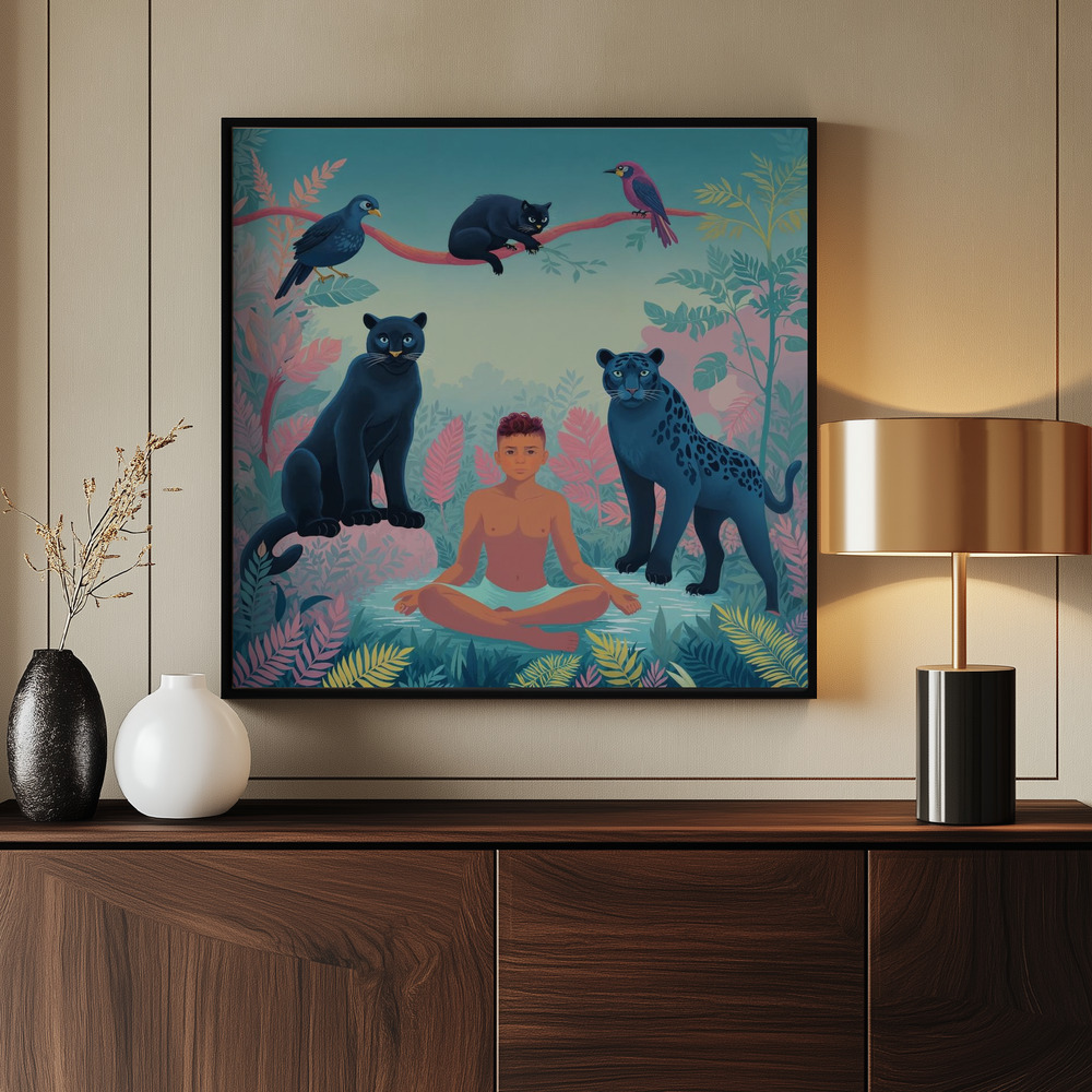 Canvas print - Tropical 6 by the entrance