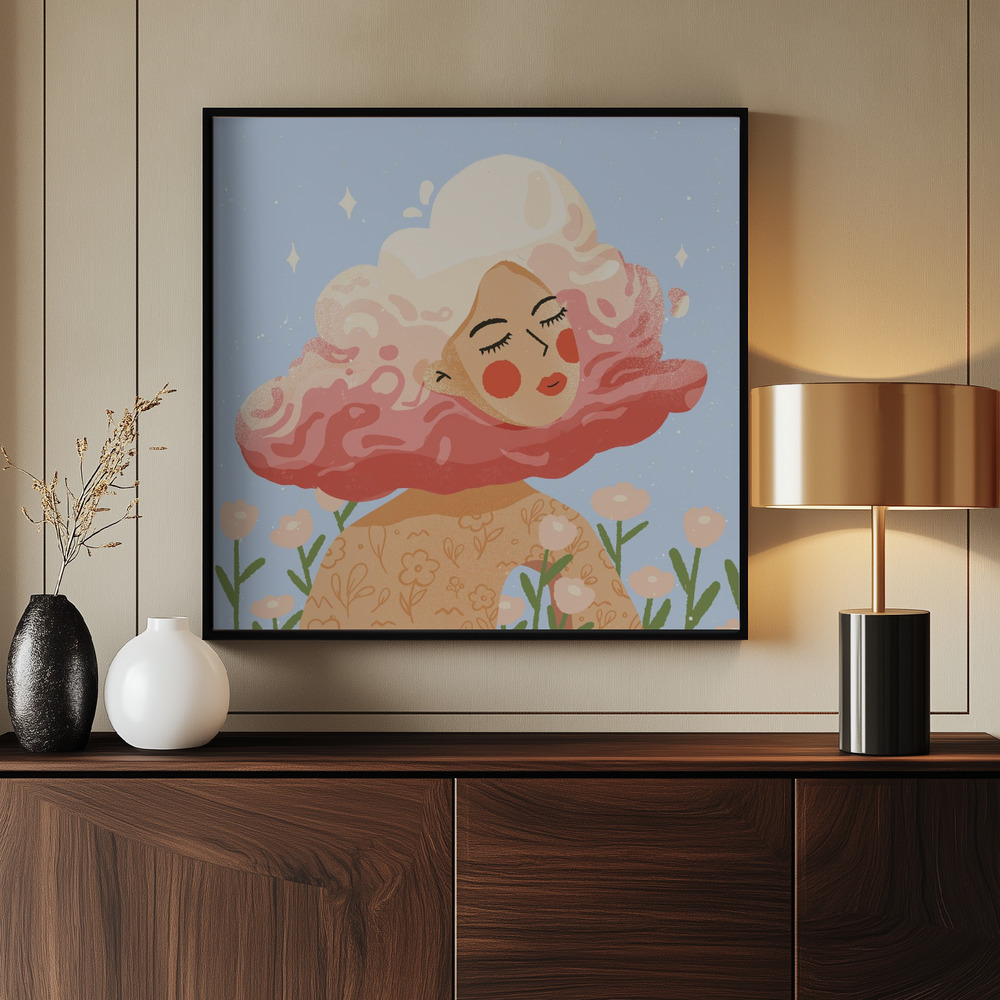 Canvas print - Head On Cloud by the entrance