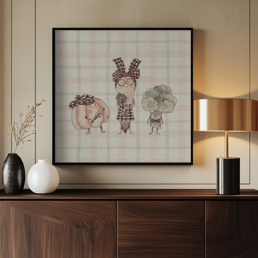 Canvas print - Harvest Companions by the entrance