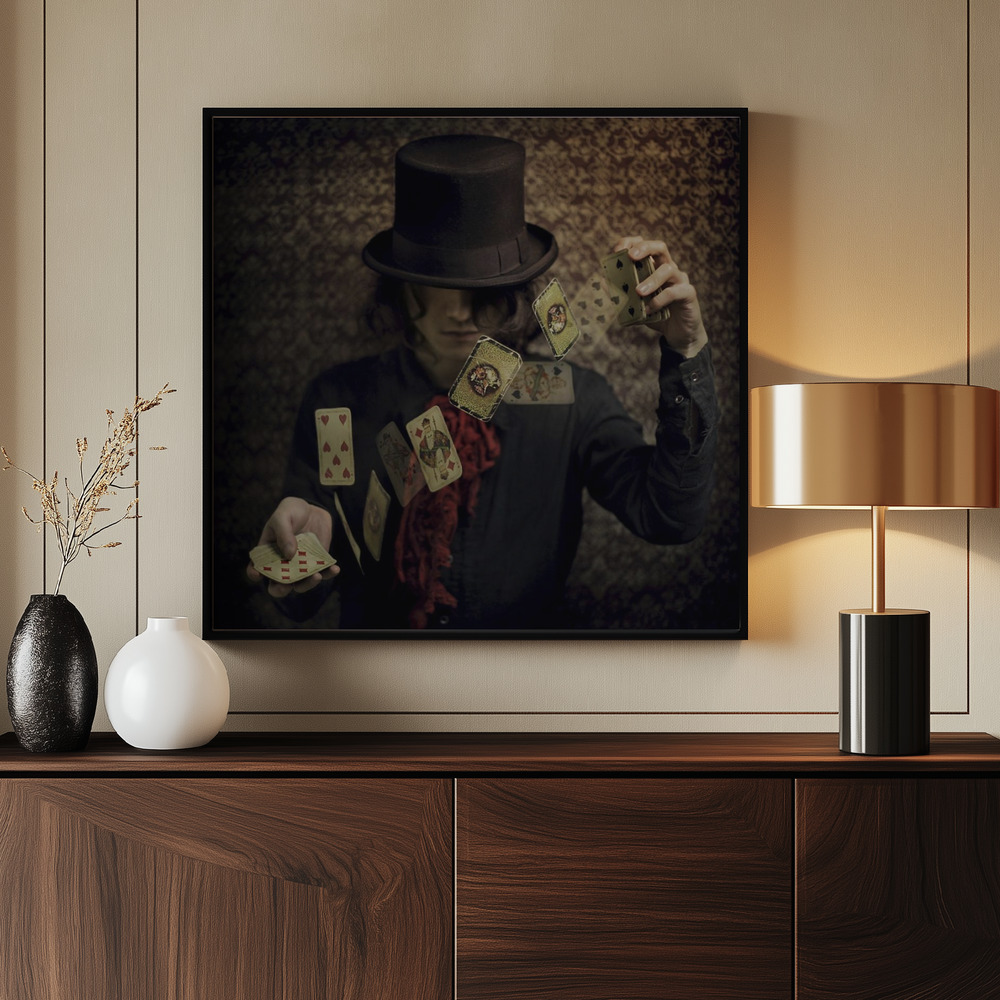 Canvas schilderi - Try your fortune bij de ingang