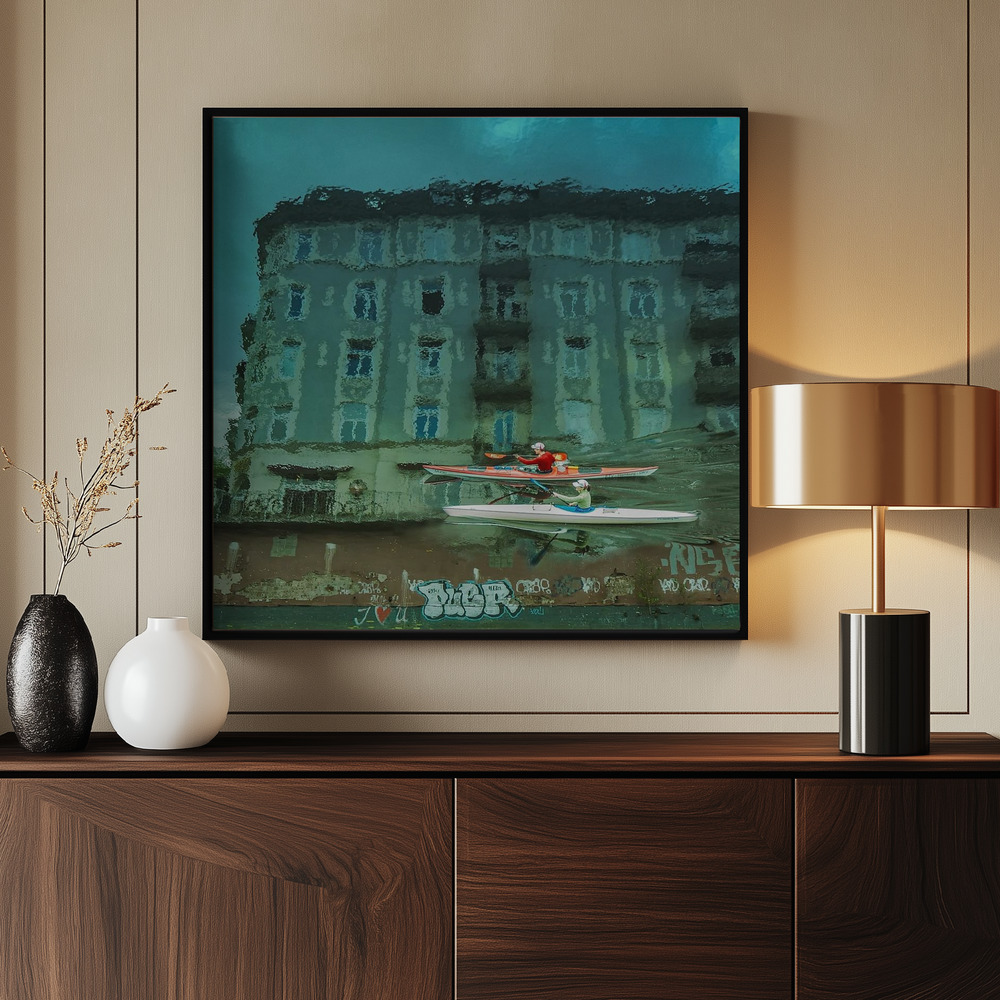 Canvas print - My hamburg by the entrance