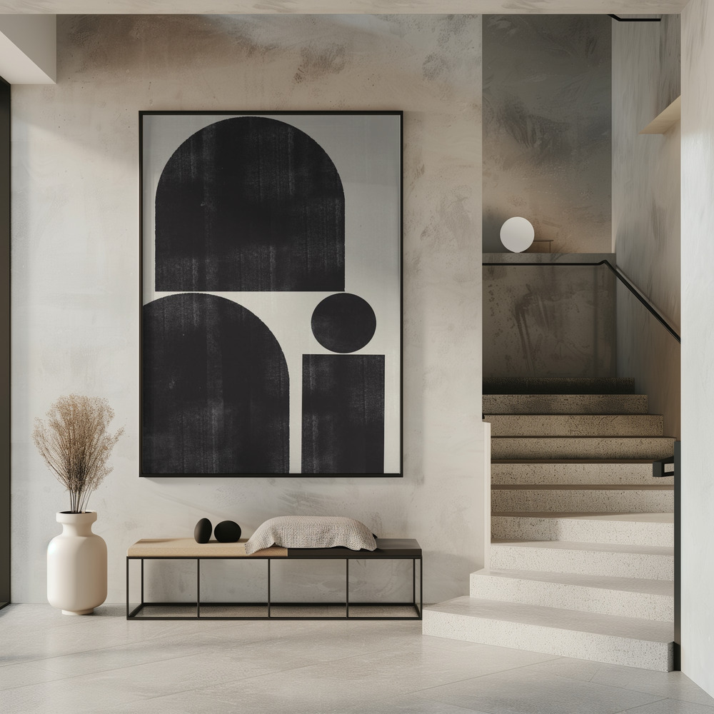Poster - Shape Study No1. in entrance