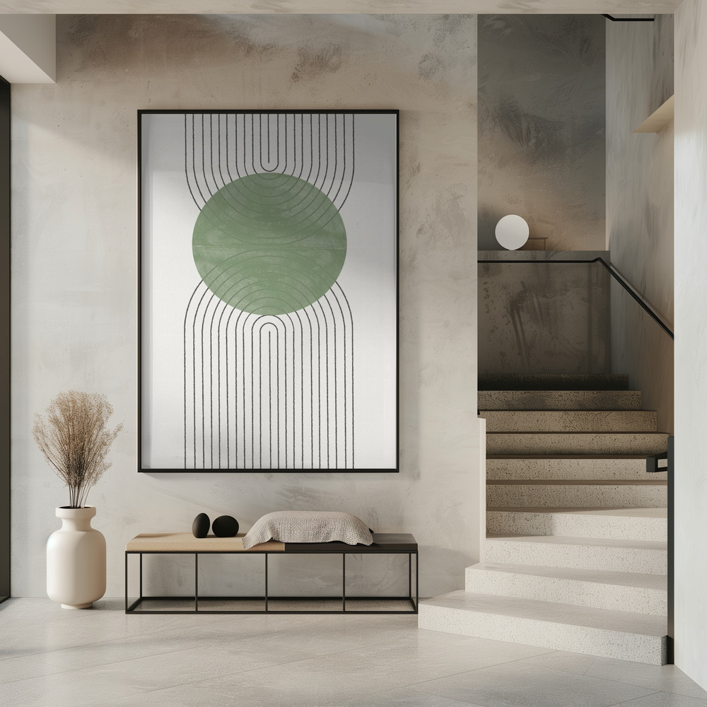 Plakat - Green Moon No2. i indgangen