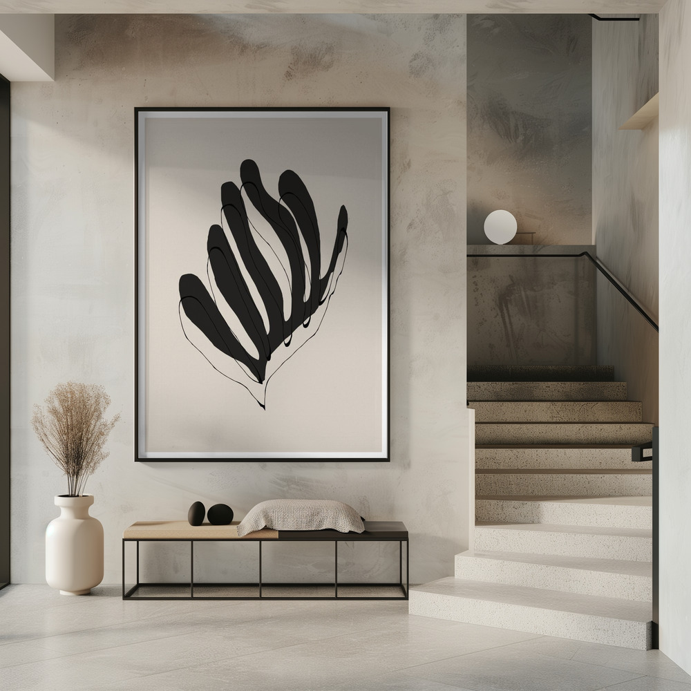 Poster - Modern Flower in entrance