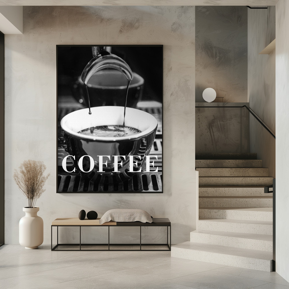Affiche - Coffee Text 2 dans l'entrée