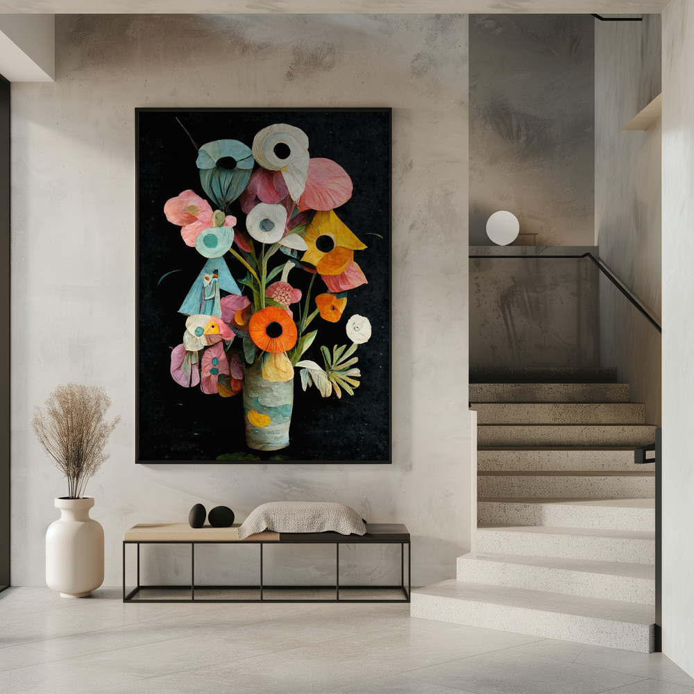 Poster - Les Fleurs in entrance