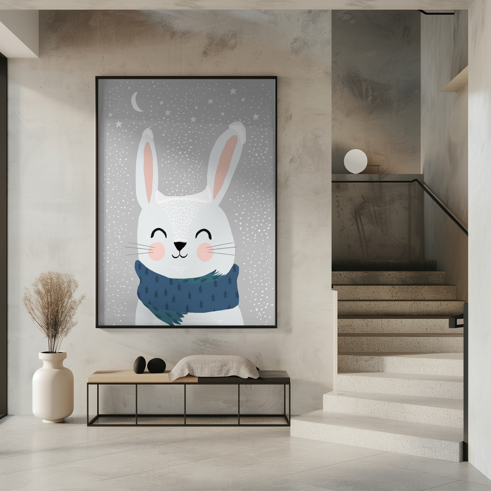 Poster - Snow Bunny im Eingang
