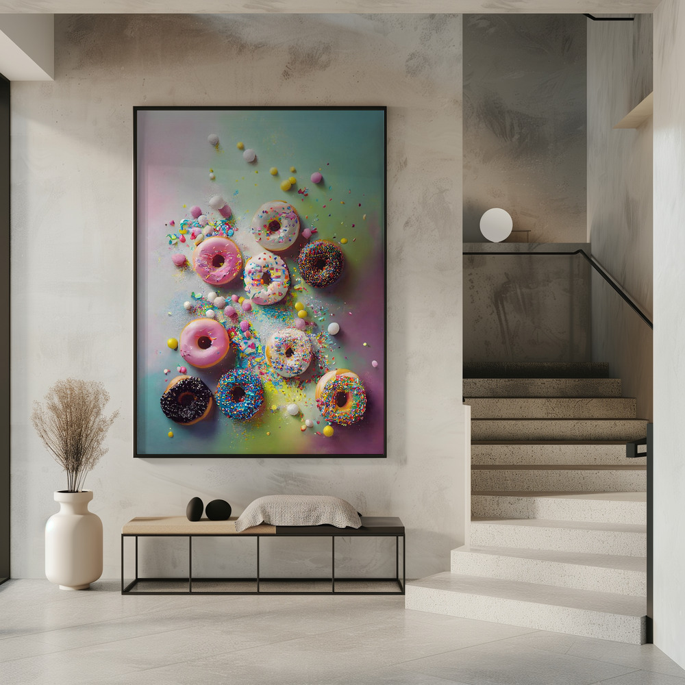 Plakat - Delicious Donuts i indgangen