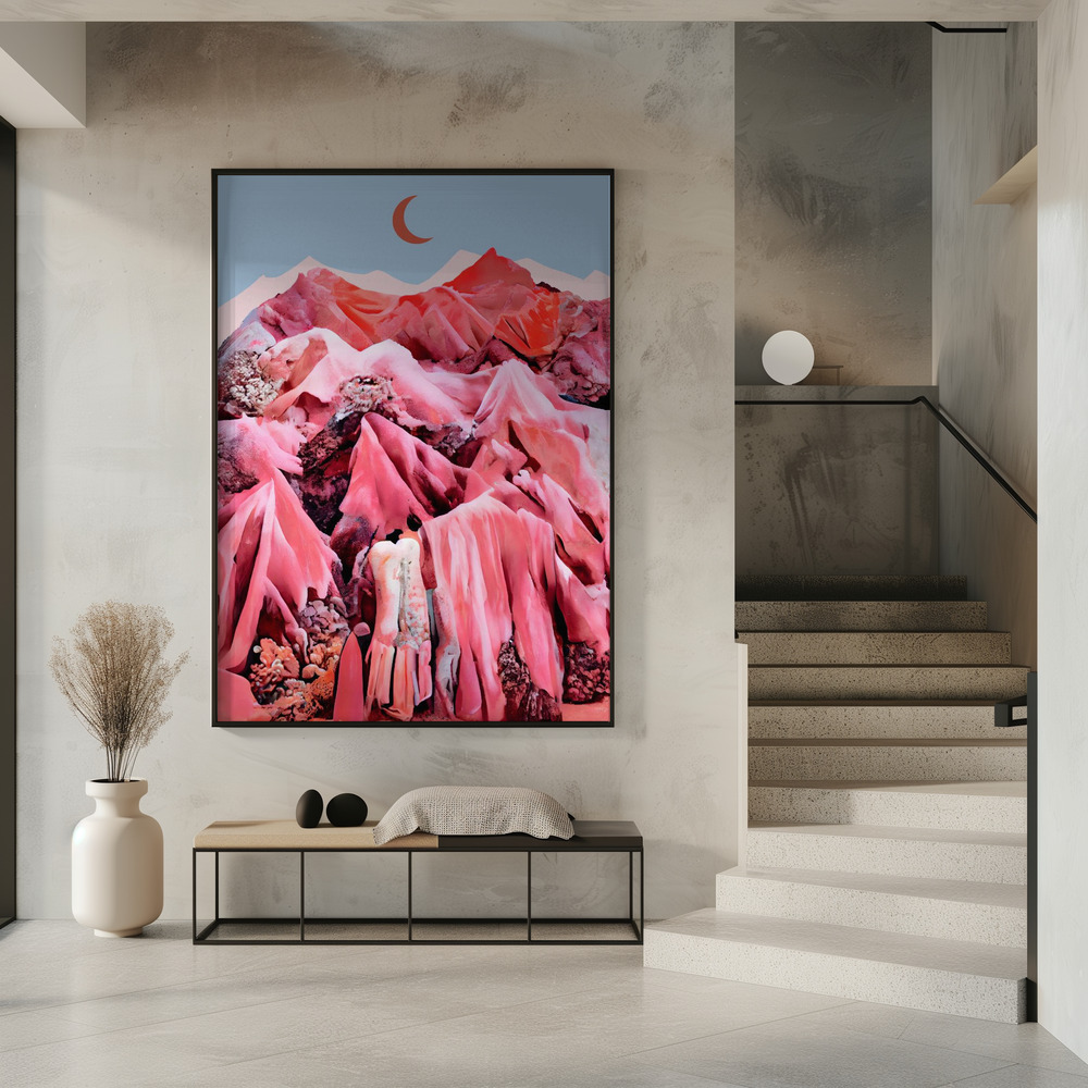 Poster - Textile Mountains in entree