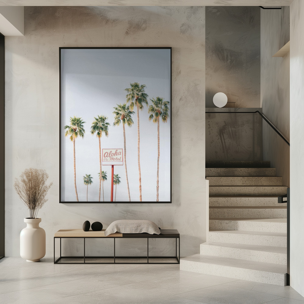 Poster - Aloha Hotel in entrance