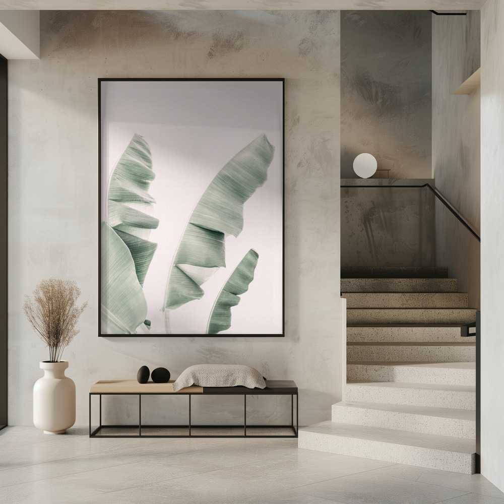 Poster - Blush Banana Leaves in entrance
