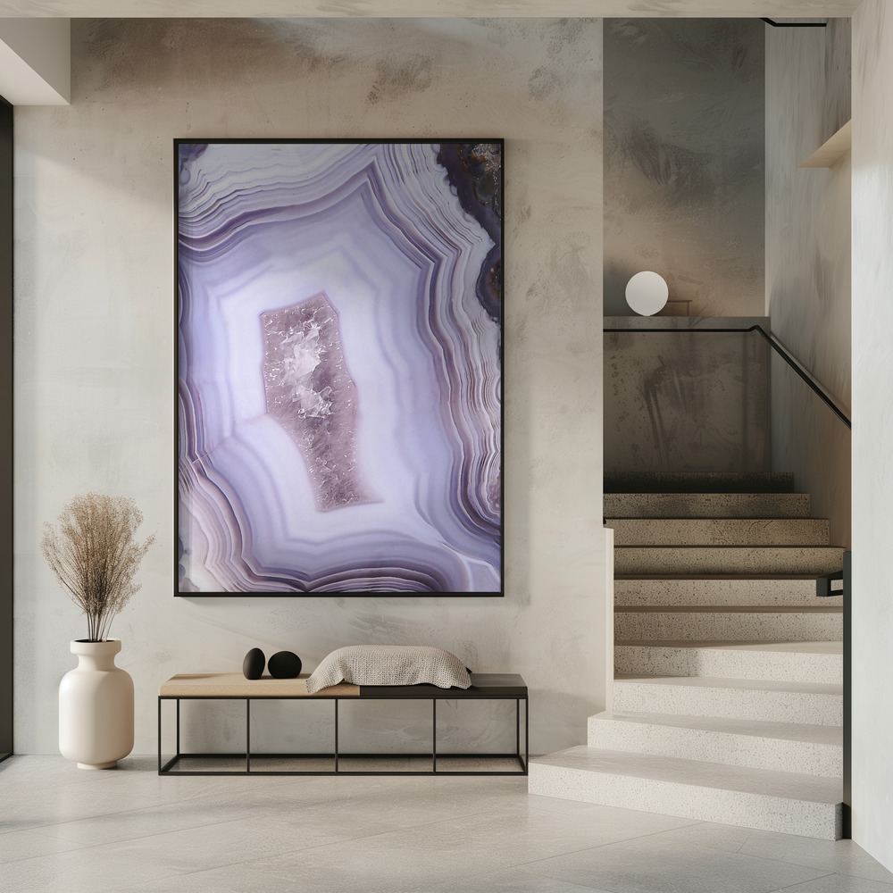 Plakat - Purple Agate przy wejściu