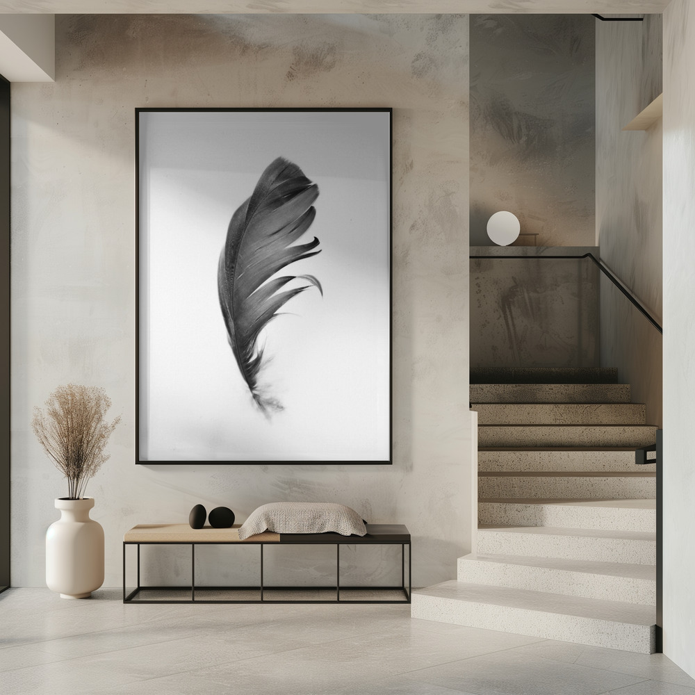 Poster - Feather in entrance
