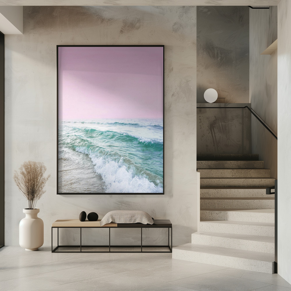 Poster - Pink Sky Beach im Eingang
