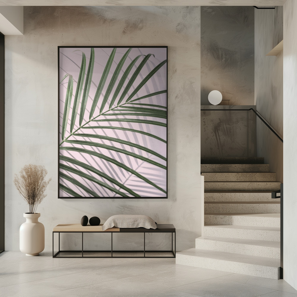 Poster Palm Leaf Shadow - Affisch i entré
