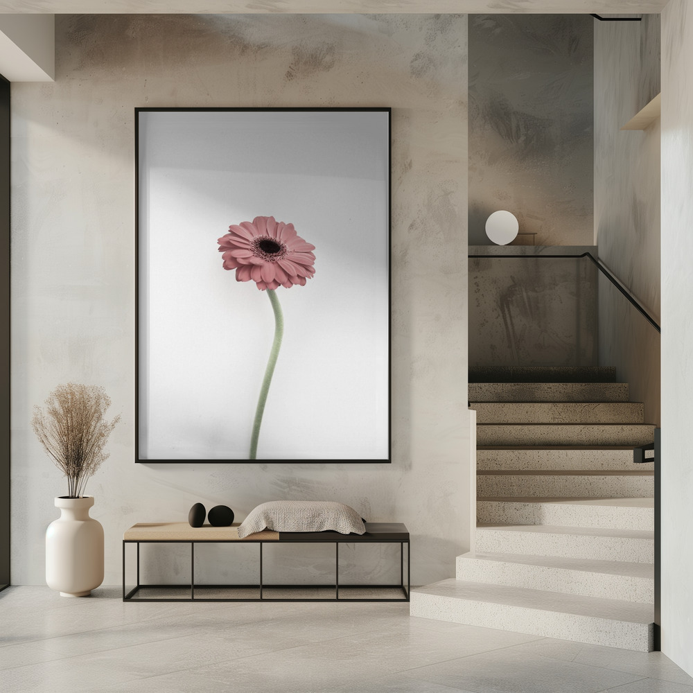 Poster - Pink Gerbera in entree