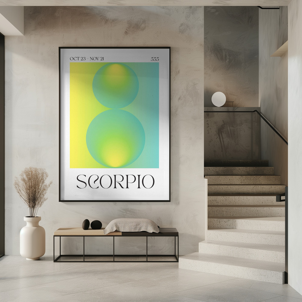 Poster - Scorpio im Eingang