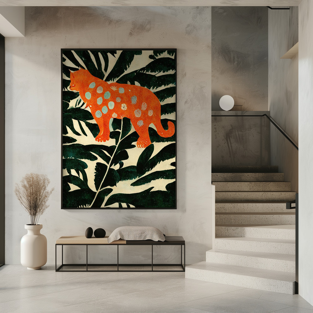 Plakat - Tiger In The Jungle przy wejściu