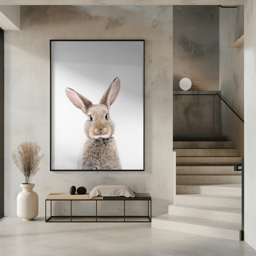 Poster - Baby Rabbit im Eingang