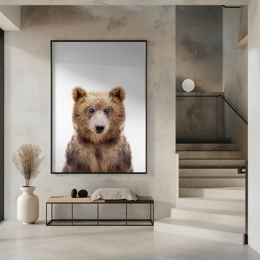 Poster - Baby Bear in entrance